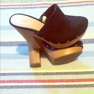 Wedge high heels